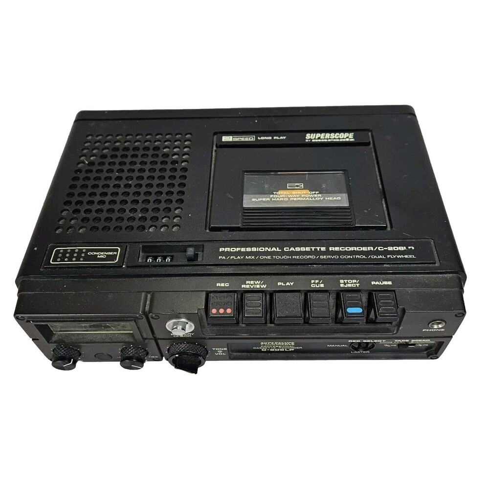 Marantz Superscope C-206LP Professional Cassette Recorder Parts or Repair Untest